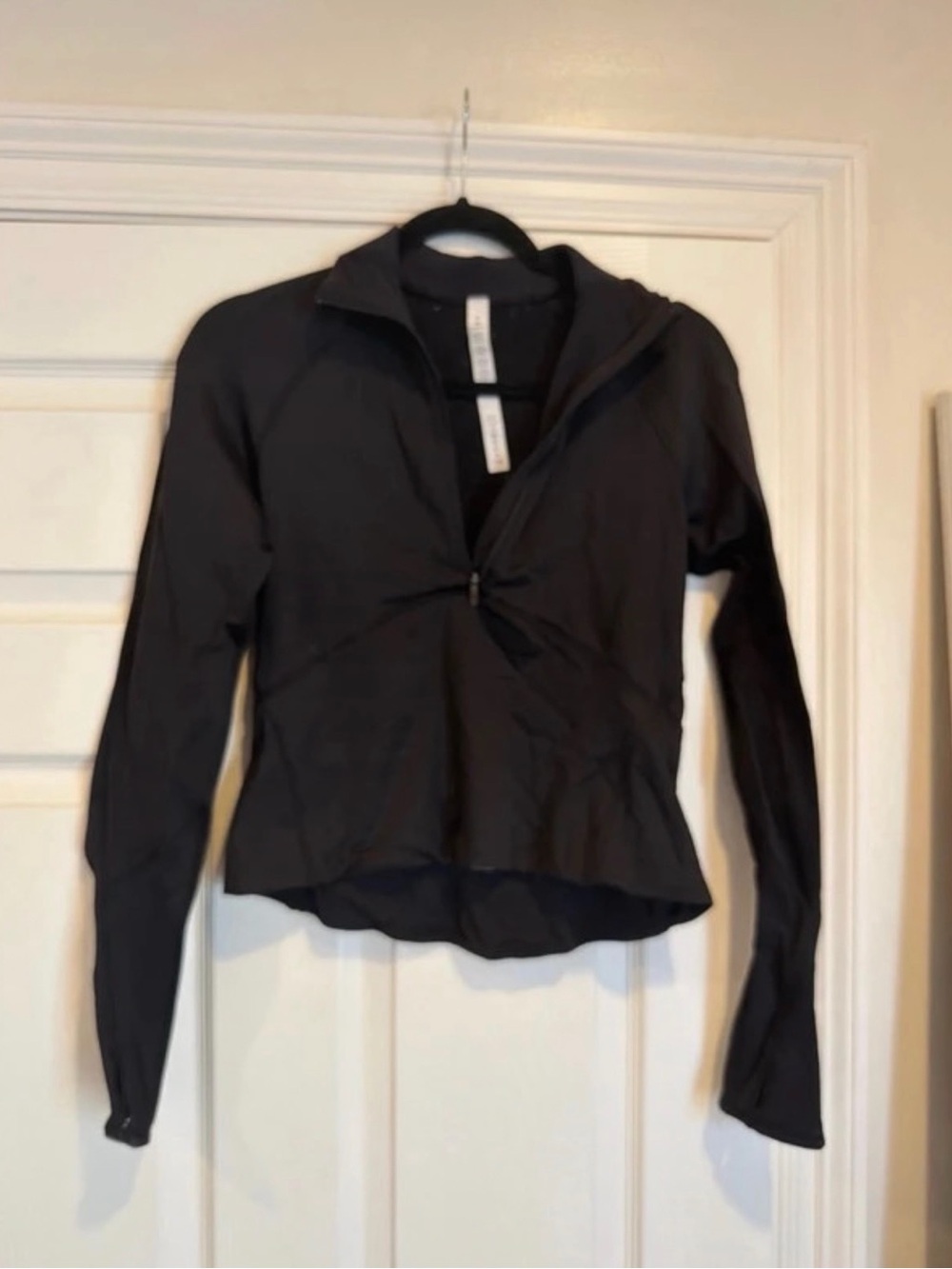 lululemon athletica Black Long-Sleeve Half-Zip Athletic Pullover